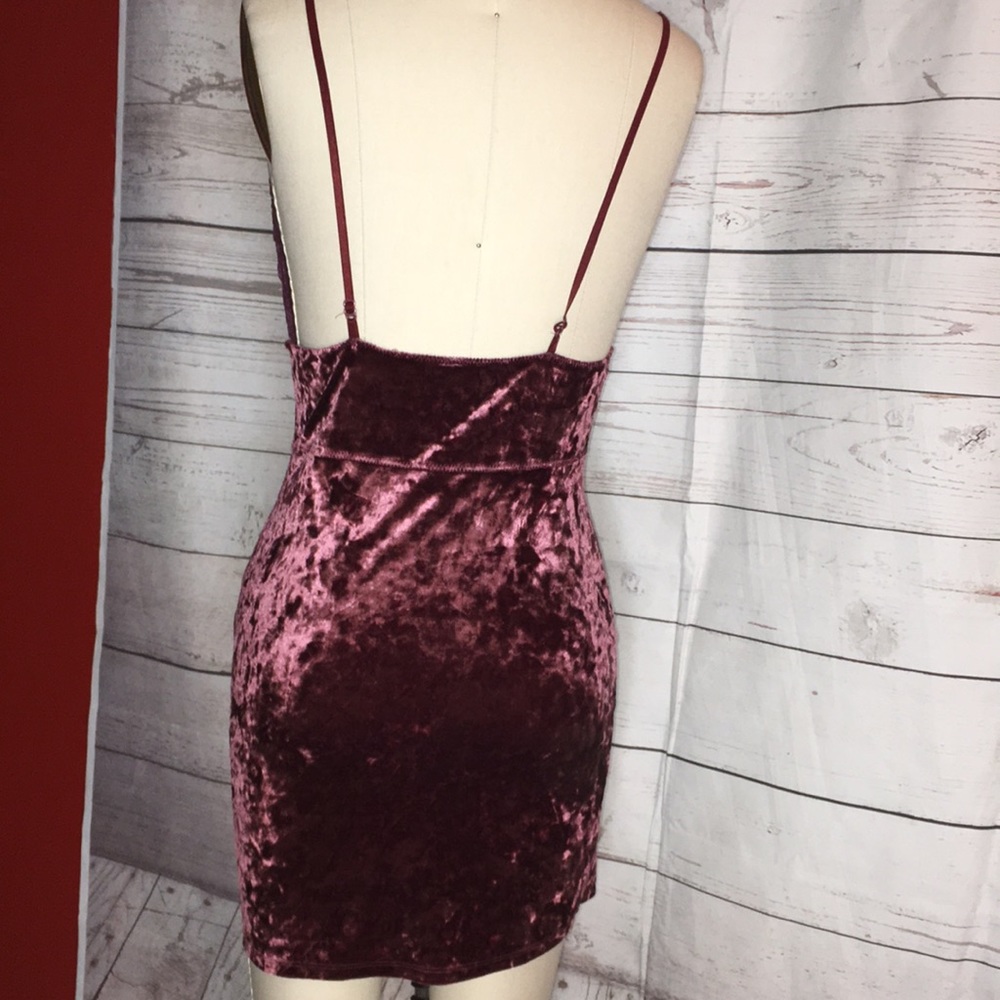 Free People Intimately Crushed Velour Spaghetti Strap NWOT Dress